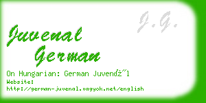 juvenal german business card